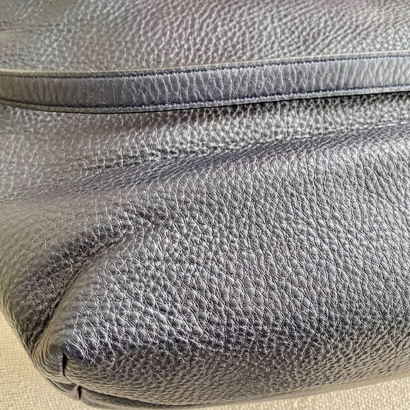 Coach east west pebbled leather Celeste bag in navy - Picture 14 of 15